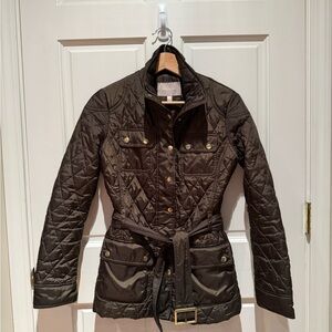 Banana Republic Quilted Utility Jacket in Brown